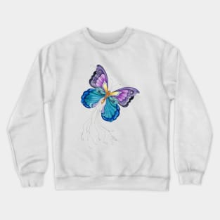 Fanciful Butterfly Crewneck Sweatshirt